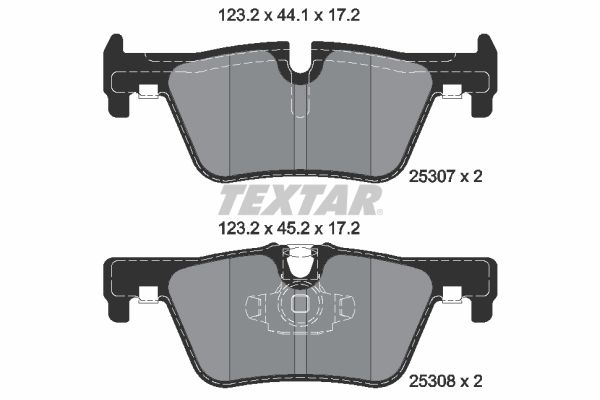 TEXTAR 2530701 Brake Pad Set, disc brake