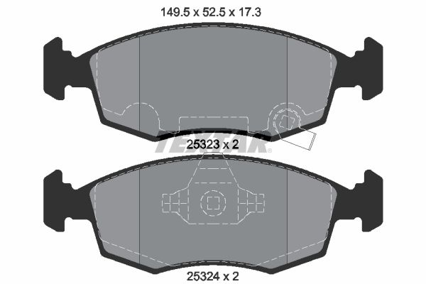 TEXTAR 2532301 Brake Pad Set, disc brake