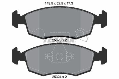 Brake Pad Set, disc brake TEXTAR 2532301