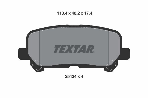 TEXTAR 2543403 Brake Pad Set, disc brake