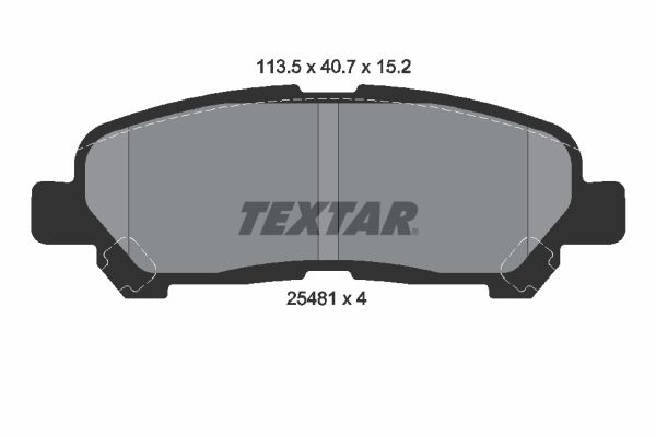 TEXTAR 2548101 Brake Pad Set, disc brake