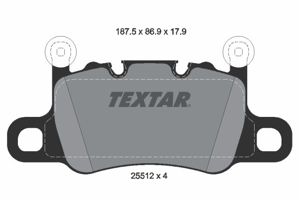 TEXTAR 2551201 Brake Pad Set, disc brake