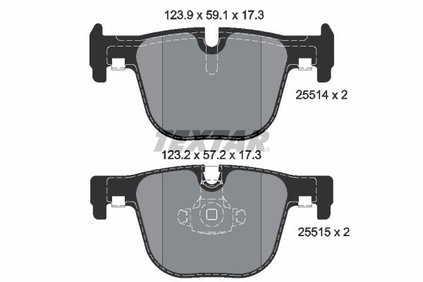 TEXTAR 2551401 Brake Pad Set, disc brake