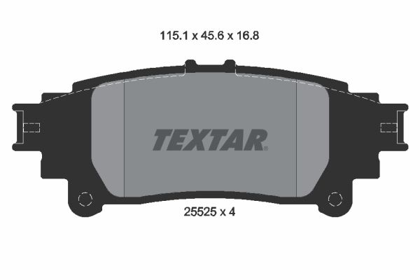 TEXTAR 2552501 Brake Pad Set, disc brake