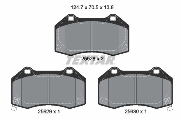 TEXTAR 2552803 Brake Pad Set, disc brake