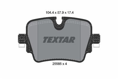 Brake Pad Set, disc brake TEXTAR 2558501