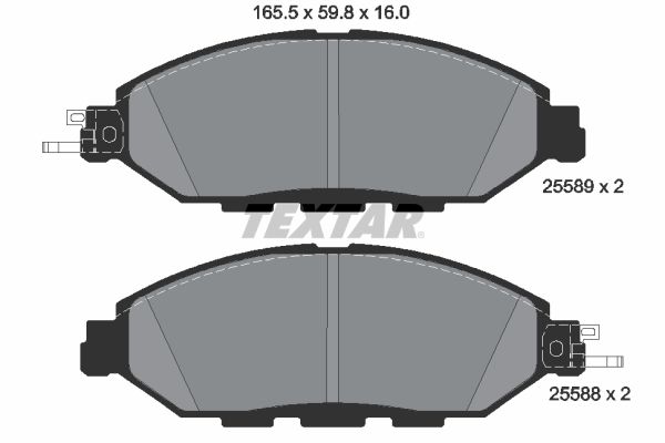 TEXTAR 2558903 Brake Pad Set, disc brake