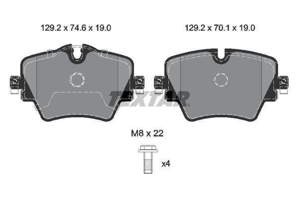 TEXTAR 2561705 Brake Pad Set, disc brake