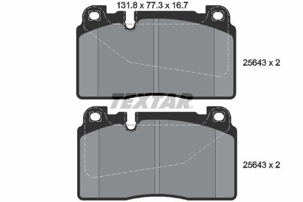 TEXTAR 2564301 Brake Pad Set, disc brake