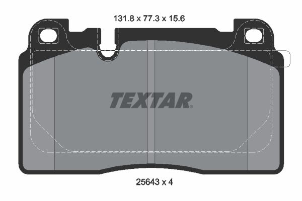 TEXTAR 2564302 Brake Pad Set, disc brake