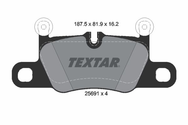 TEXTAR 2569101 Brake Pad Set, disc brake