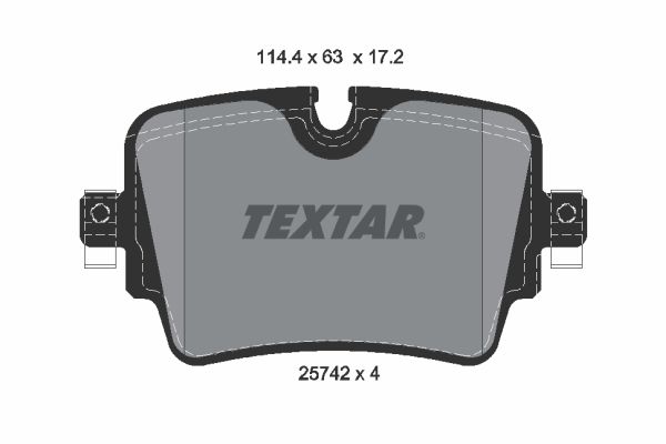 TEXTAR 2574201 Brake Pad Set, disc brake