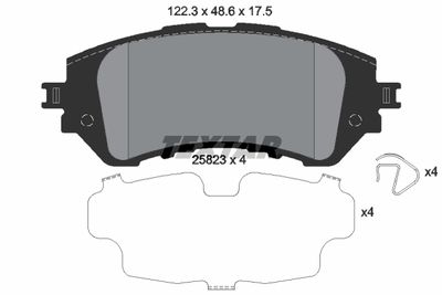 Brake Pad Set, disc brake TEXTAR 2582301