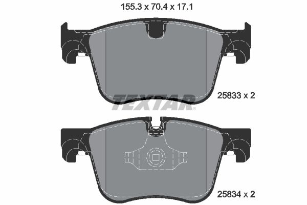 TEXTAR 2583301 Brake Pad Set, disc brake