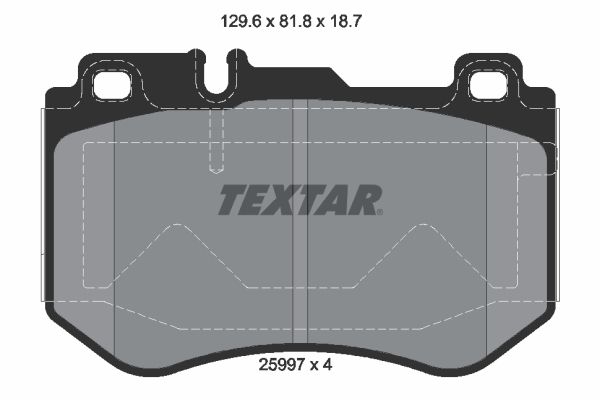 TEXTAR 2599701 Brake Pad Set, disc brake