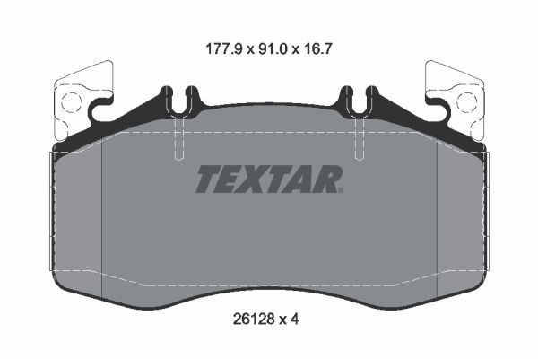 TEXTAR 2612801 Brake Pad Set, disc brake