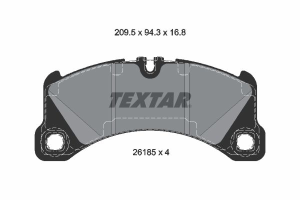 TEXTAR 2618501 Brake Pad Set, disc brake