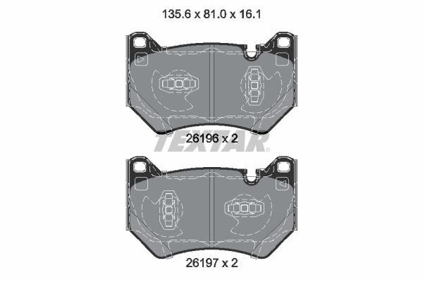 TEXTAR 2619601 Brake Pad Set, disc brake