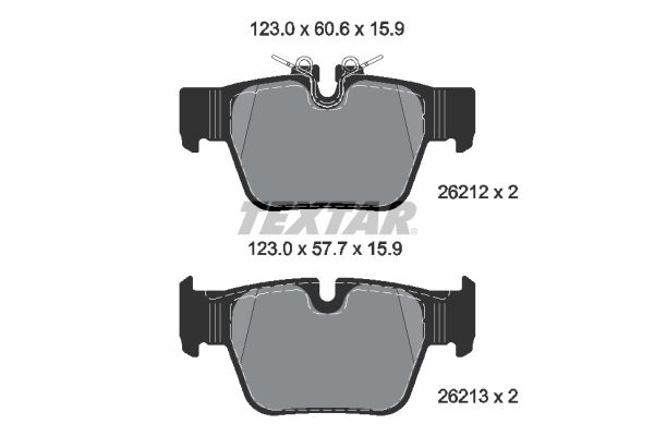 TEXTAR 2621201 Brake Pad Set, disc brake