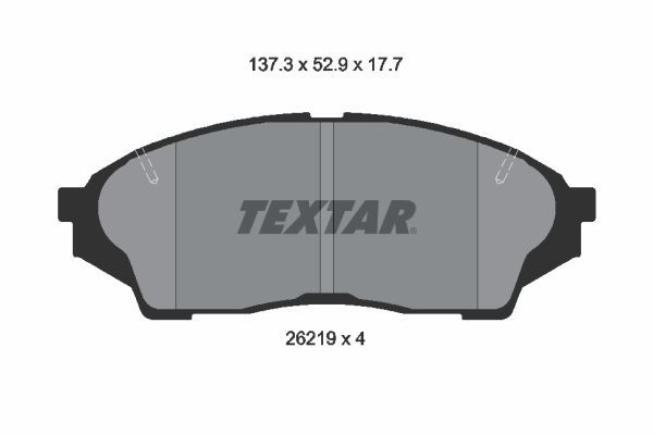 TEXTAR 2621901 Brake Pad Set, disc brake