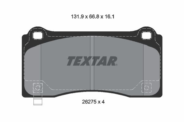 TEXTAR 2627501 Brake Pad Set, disc brake