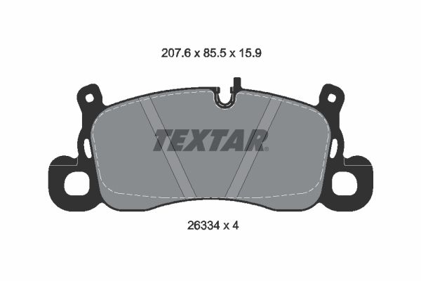 TEXTAR 2633401 Brake Pad Set, disc brake