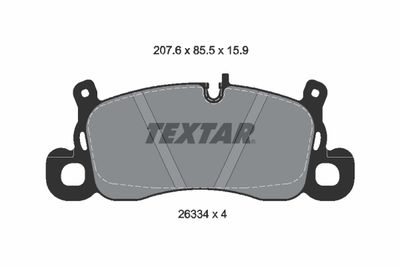 Brake Pad Set, disc brake TEXTAR 2633401
