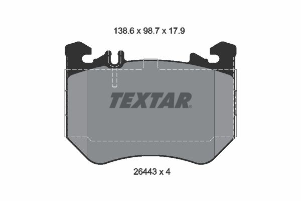 TEXTAR 2644303 Brake Pad Set, disc brake