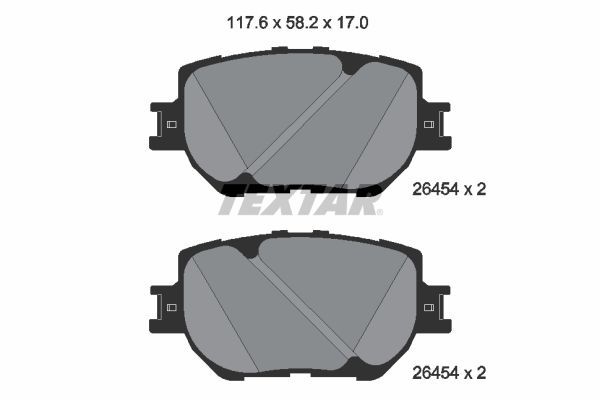 TEXTAR 2645401 Brake Pad Set, disc brake