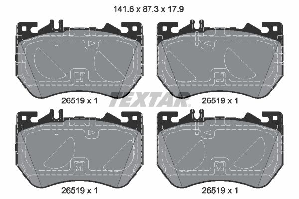 TEXTAR 2651901 Brake Pad Set, disc brake
