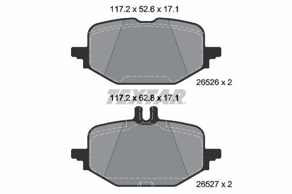 TEXTAR 2652601 Brake Pad Set, disc brake