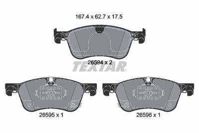Brake Pad Set, disc brake TEXTAR 2659401