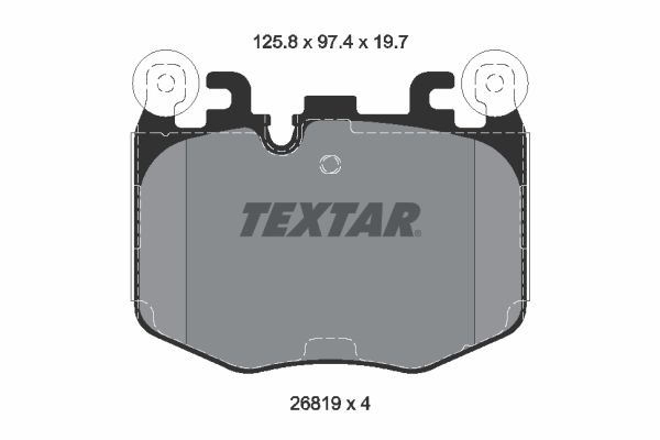 TEXTAR 2681901 Brake Pad Set, disc brake