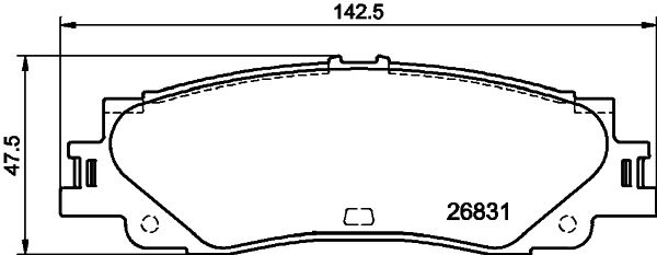 TEXTAR 2683101 Brake Pad Set, disc brake