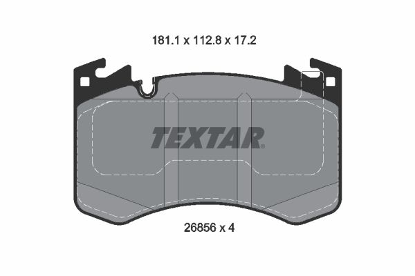 TEXTAR 2685601 Brake Pad Set, disc brake