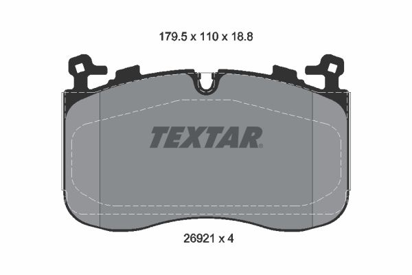 TEXTAR 2692101 Brake Pad Set, disc brake