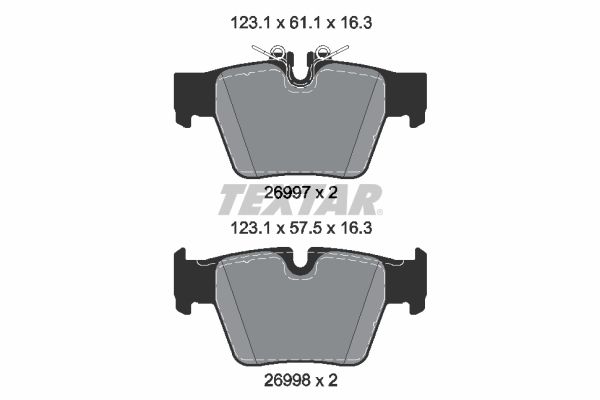 TEXTAR 2699701 Brake Pad Set, disc brake