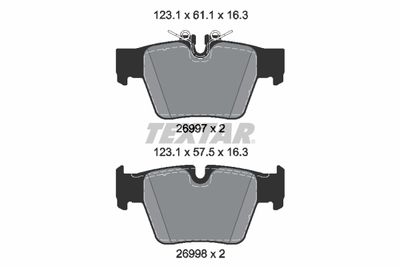 Brake Pad Set, disc brake TEXTAR 2699701