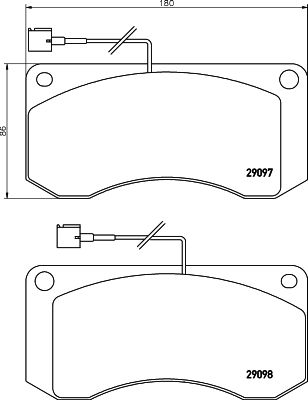 TEXTAR 2909702 Brake Pad Set, disc brake