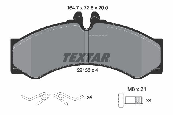 TEXTAR 2915301 Brake Pad Set, disc brake