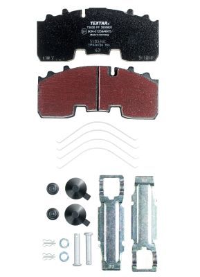 Brake Pad Set, disc brake TEXTAR 2930601