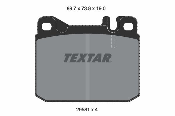 TEXTAR 2958105 Brake Pad Set, disc brake
