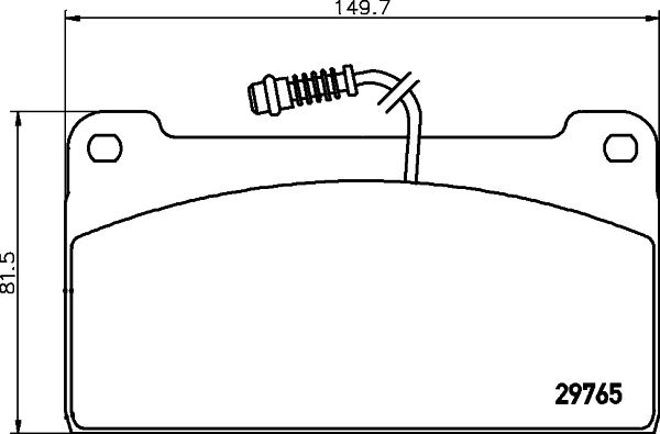 TEXTAR 2976501 Brake Pad Set, disc brake