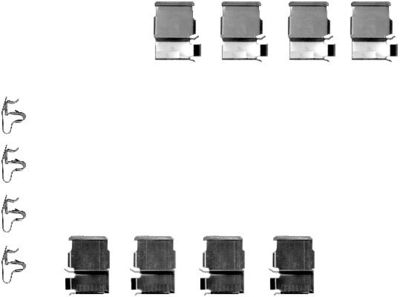 Accessory Kit, disc brake pad TEXTAR 82050200