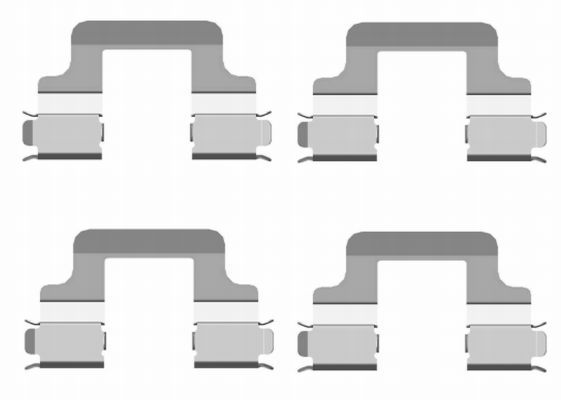 TEXTAR 82502000 Accessory Kit, disc brake pad