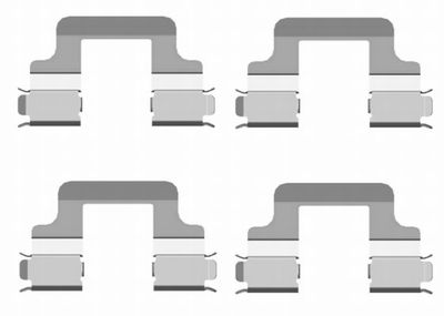 Accessory Kit, disc brake pad TEXTAR 82502000