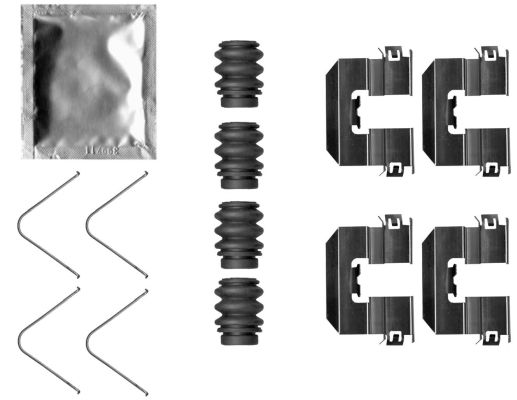 TEXTAR 82543500 Accessory Kit, disc brake pad