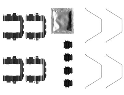 Accessory Kit, disc brake pad TEXTAR 82543600