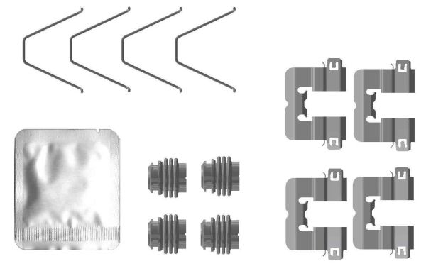 TEXTAR 82553800 Accessory Kit, disc brake pad
