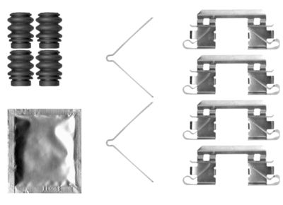 Accessory Kit, disc brake pad TEXTAR 82554800